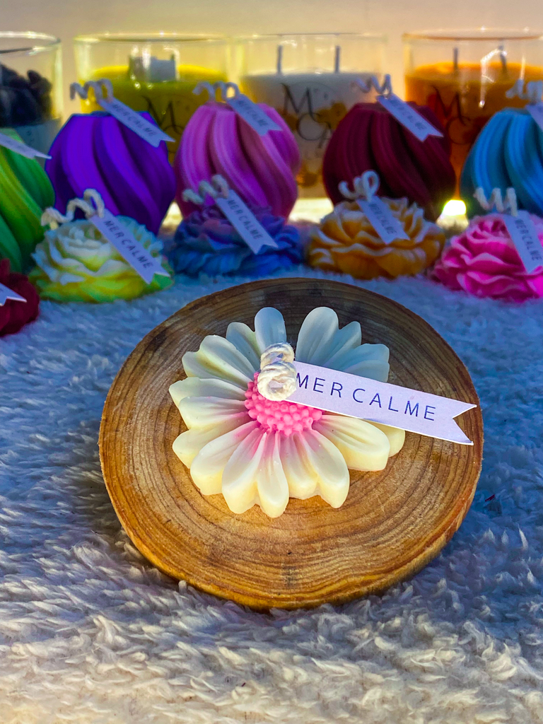 Small Sunflower Candle