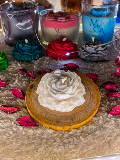 Small Jouri Rose Candle