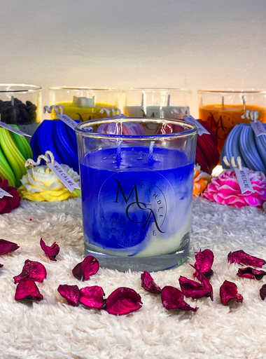 Deep Sapphire Candle